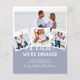 BUDGET PHOTO ENGAGEMENT INVITE - any color Flyer