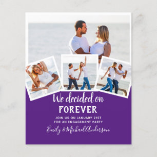 BUDGET PHOTO ENGAGEMENT INVITE - any colour Flyer