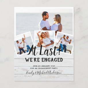 BUDGET PHOTO ENGAGEMENT QUOTE INVITES - ANY COLOR FLYER