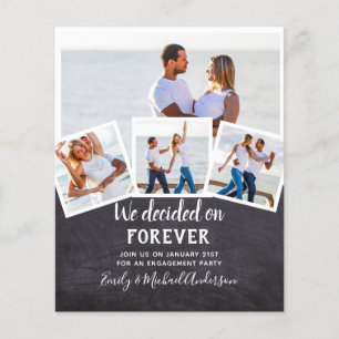 BUDGET PHOTO ENGAGEMENT QUOTE INVITES - ANY COLOR FLYER