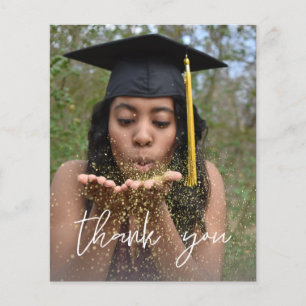 Budget Photo Graduation Hat Vertical W Thank You Flyer