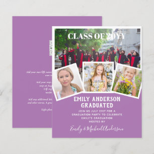 BUDGET Photo GRADUATION Invite Announcement ThankU