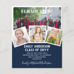 BUDGET PHOTO GRADUATION INVITE - Mixed Colours Flyer