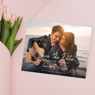 Budget Photo - Handwriting H Save the Date 3 Flyer