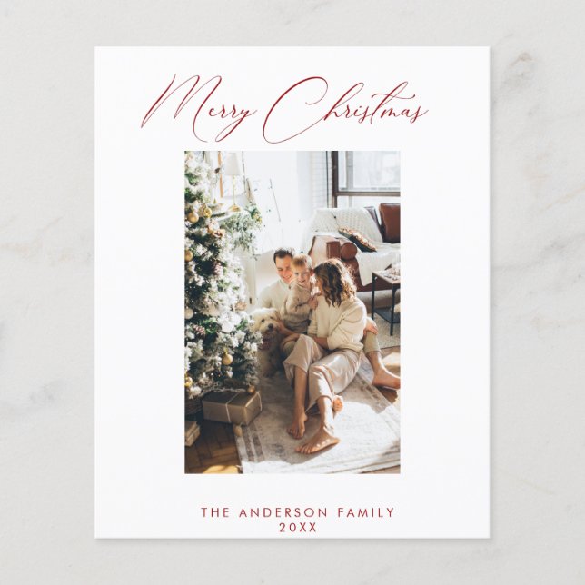 Budget Photo Holiday Card (Front)