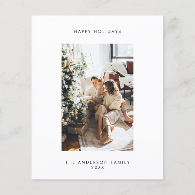 Budget Photo Holiday Card (Front)