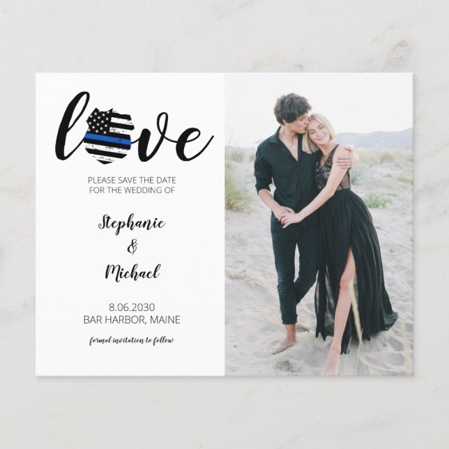 Budget Photo Law Enforcement Police Wedding (Front)