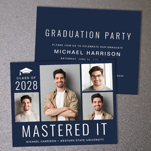 Budget Photo Masters Degree Blue Graduation Party (Creator Uploaded)