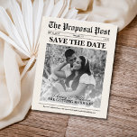 Budget Photo Newspaper Wedding Save The Date<br><div class="desc">Budget Photo Newspaper Wedding Save The Date</div>