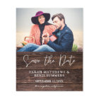 Budget Photo on Wood B Rustic Save the Date