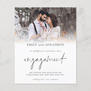 Budget Photo Overlay Engagement Announcement