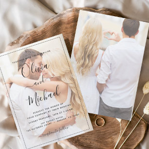 Budget Photo Picture Wedding Invitations
