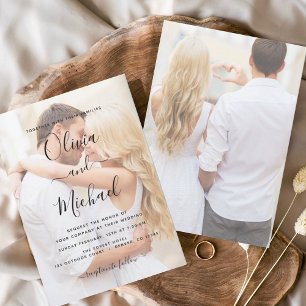 Budget Photo Picture Wedding Invitations