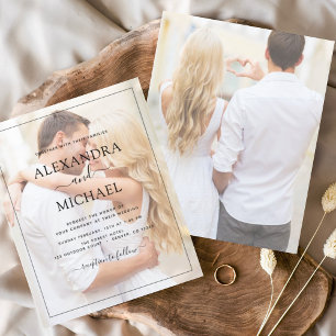 Budget Photo Picture Wedding Invitations Flyer