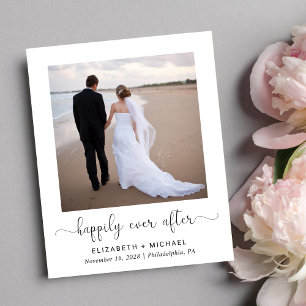 Budget Photo QR Code Wedding Reception Invitation