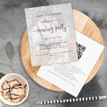 Budget Photo QR Wedding Evening Party Invitation<br><div class="desc">A value for money BUDGET alternative on a smaller size 4.5 x 5.6” semi-gloss 110lbs weight, which is of similar thickness to a postcard (however is not suitable to use as a postcard.). PLEASE NOTE there is ONE invite per sheet. Budget Photo QR Wedding Evening Party Invitation. Simply replace the...</div>