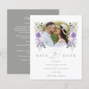 Budget Photo Romantic Purple Shades Wreath Wedding