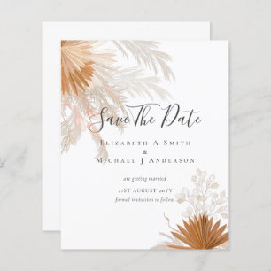 BUDGET Photo Save Dates PAMPAS Grass Terracotta