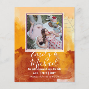 Budget Photo Save The Date Abstract Wedding