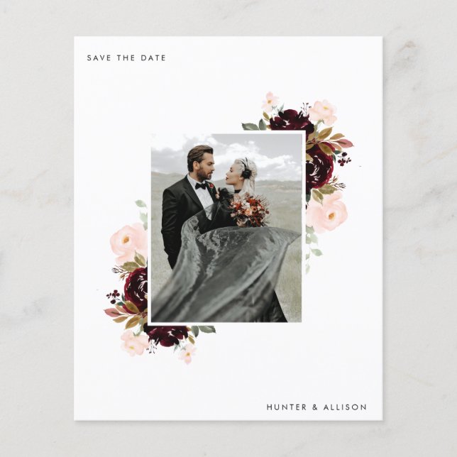 Budget Photo Save the Date Flyer (Front)