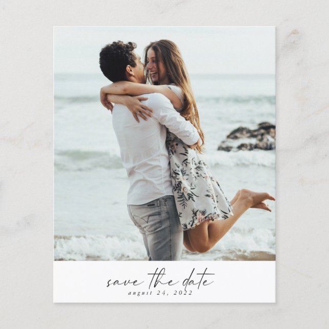 Budget Photo Save the Date Flyer (Front)