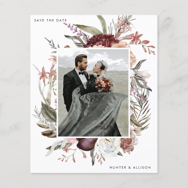 Budget Photo Save the Date Flyer (Front)