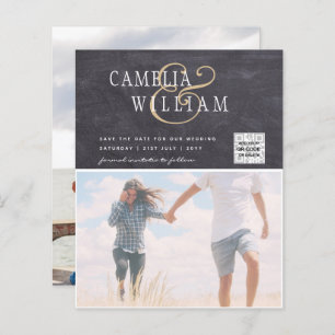 BUDGET PHOTO SAVE THE DATE QR SCANNING CODE RSVP
