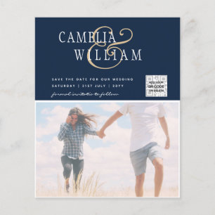 BUDGET PHOTO SAVE THE DATE QR SCANNING CODE RSVP FLYER