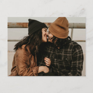 Budget Photo Simple Wedding Invitation Postcard