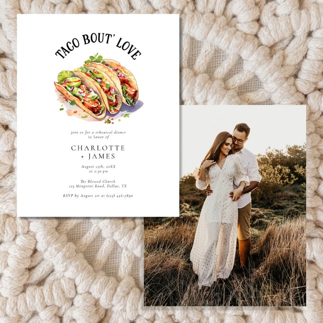 Budget Photo Taco Bout Love Rehearsal Dinner Flyer (Creator Uploaded)