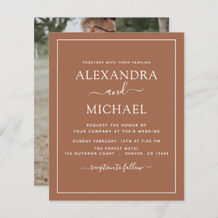 Budget Photo Terracotta Boho Wedding Simple