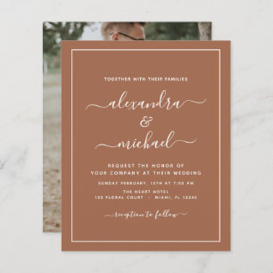 Budget Photo Terracotta Boho Wedding Simple