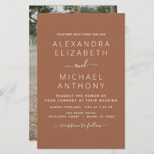 Budget Photo Terracotta Boho Wedding Simple