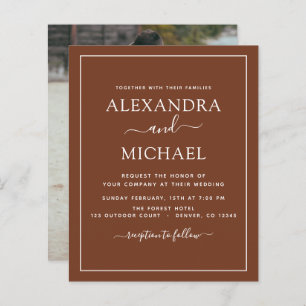 Budget Photo Terracotta Boho Wedding Simple