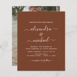 Budget Photo Terracotta Boho Wedding Simple