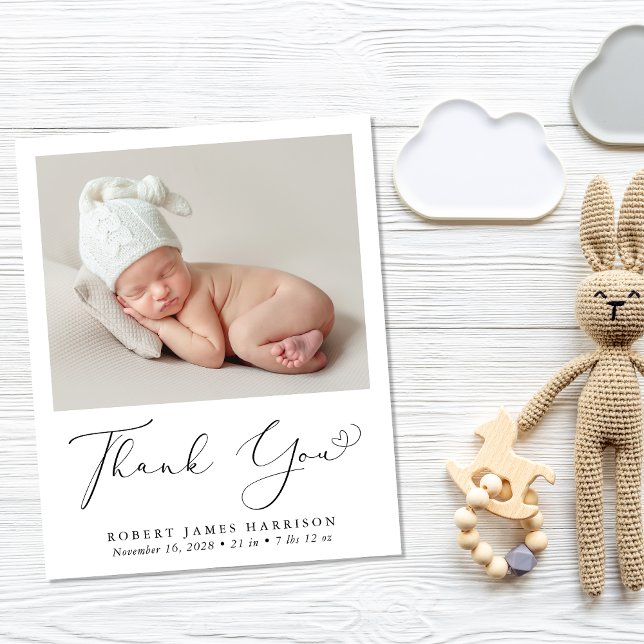 Budget Photo Thank You Birth Announcement (A beautiful and unique way to thank family and friends and introduce them to your precious baby)