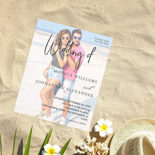 Budget Photo VS Black & W Modern Wedding 3 Flyer (Creator Uploaded)