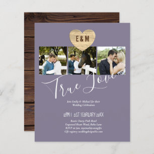 BUDGET Photo Wedding Invite Save Date Announcement