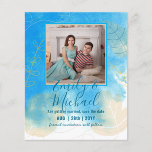 BUDGET PHOTO WEDDING SAVE DATES - Boho Abstract