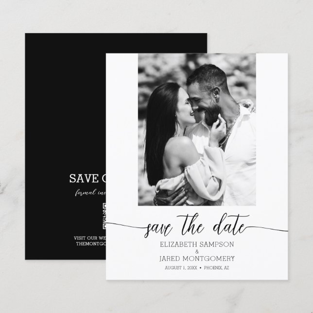 Budget Photo Wedding Save The Date (Front/Back)
