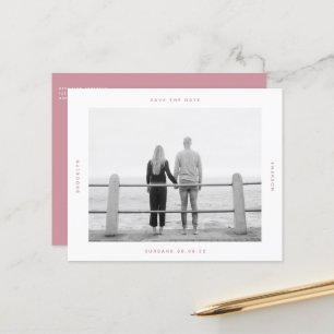 BUDGET Photo Wedding Save The Date Postcard