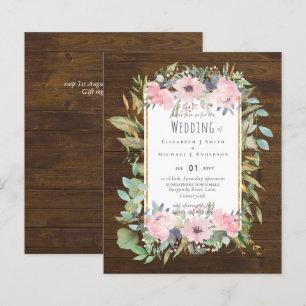 BUDGET Pink Blush Floral Sage Greenery Wedding