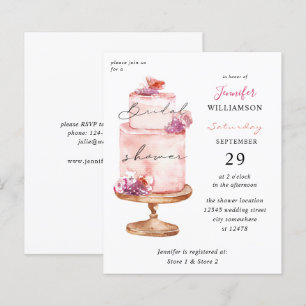 Budget Pink Cake Bridal Shower