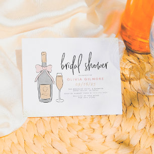 Budget Pink & Gold Champagne Bubbly Bridal Shower