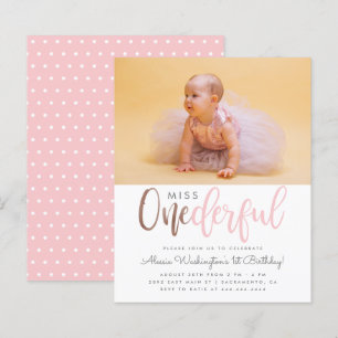 Budget Pink Miss Onederful Photo 1st Birthday