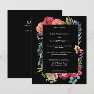 Budget Pink & Plum Tropical Floral V1 Wedding