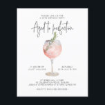 Budget Pink Wine Aged to Perfection 60th Birthday Flyer<br><div class="desc">Can be customised to suit your needs.

// Looking for matching or complementary items? Other stationery from the set available in the ‘collections’ section of my store.

THIS IS A BUDGET OPTION - PREMIUM OPTION ALSO AVAILABLE</div>