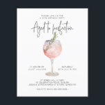 Budget Pink Wine Aged to Perfection 60th Birthday Flyer<br><div class="desc">Can be customised to suit your needs.

// Looking for matching or complementary items? Other stationery from the set available in the ‘collections’ section of my store.

THIS IS A BUDGET OPTION - PREMIUM OPTION ALSO AVAILABLE</div>