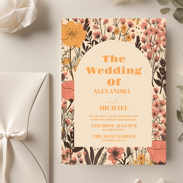 Budget Pink Yellow Orange Wildflowers Wedding (Creator Uploaded)