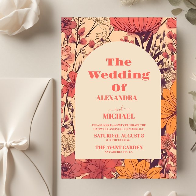 Budget Pink Yellow Orange Wildflowers Wedding (Creator Uploaded)